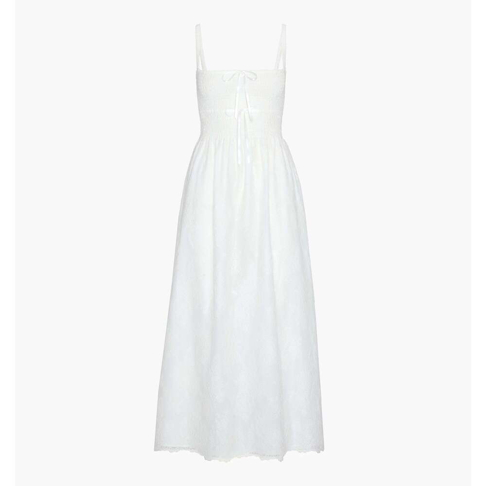 Hill House Home The Larissa Nap Dress - White Magnolia Lace Size Small White